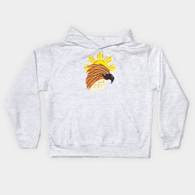 Philippine Eagle Kids Hoodie by Moonwing